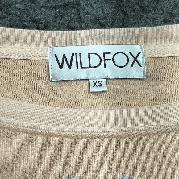 WILDFOX Heart Print Studded Pullover Sweatshirt – Size XS - Picture 6 of 6